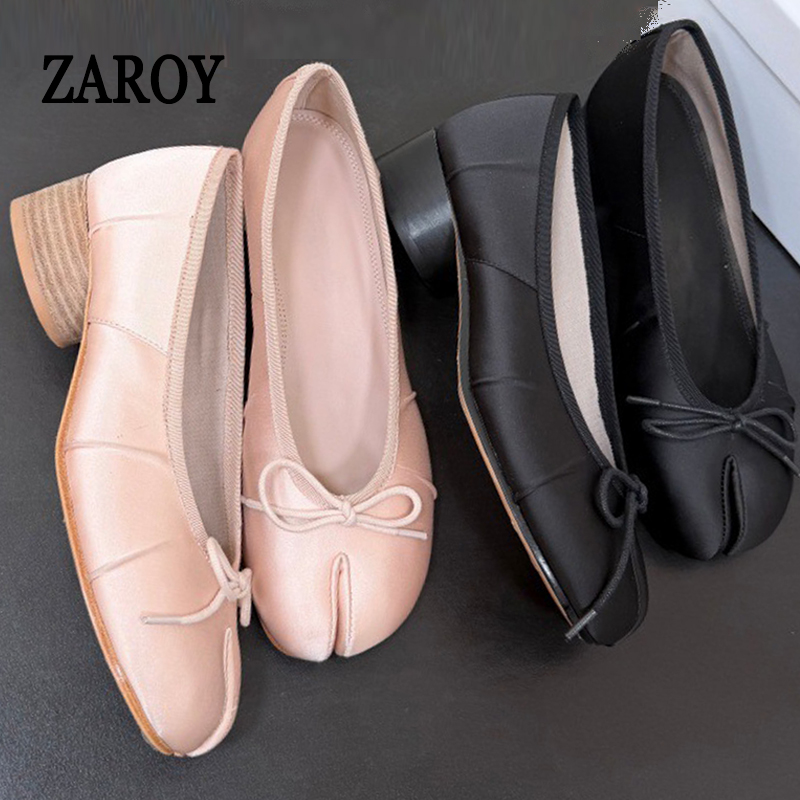 Split Toe Tabi Women's Pumps A - Slip Dress Satin บทวิจารณ์และราคา