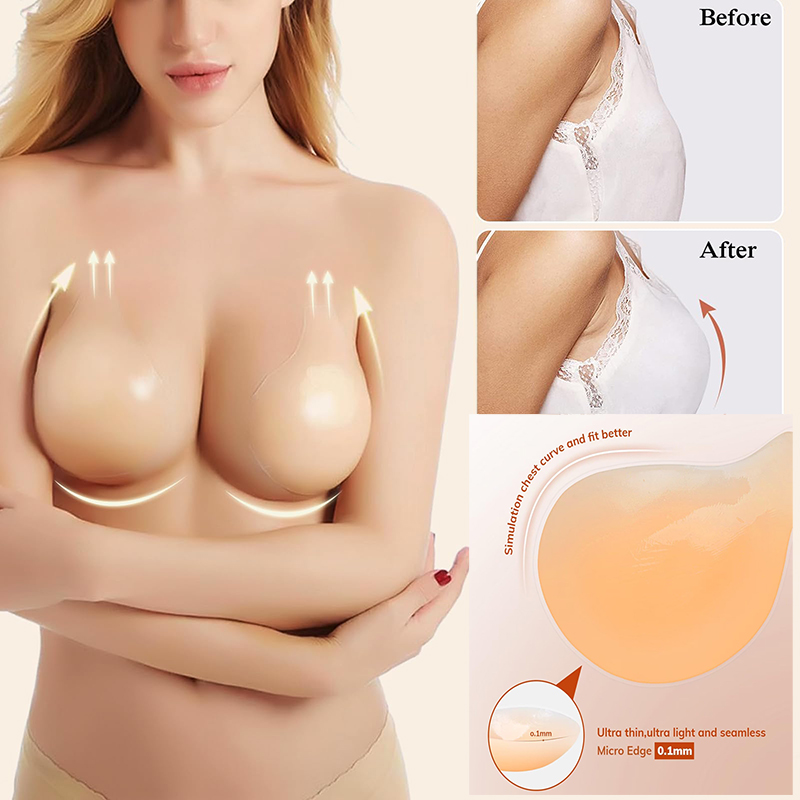 1/2 Pairs Women Sticky Bra Pus - Strapless Bra Backless บทวิจารณ์และราคา