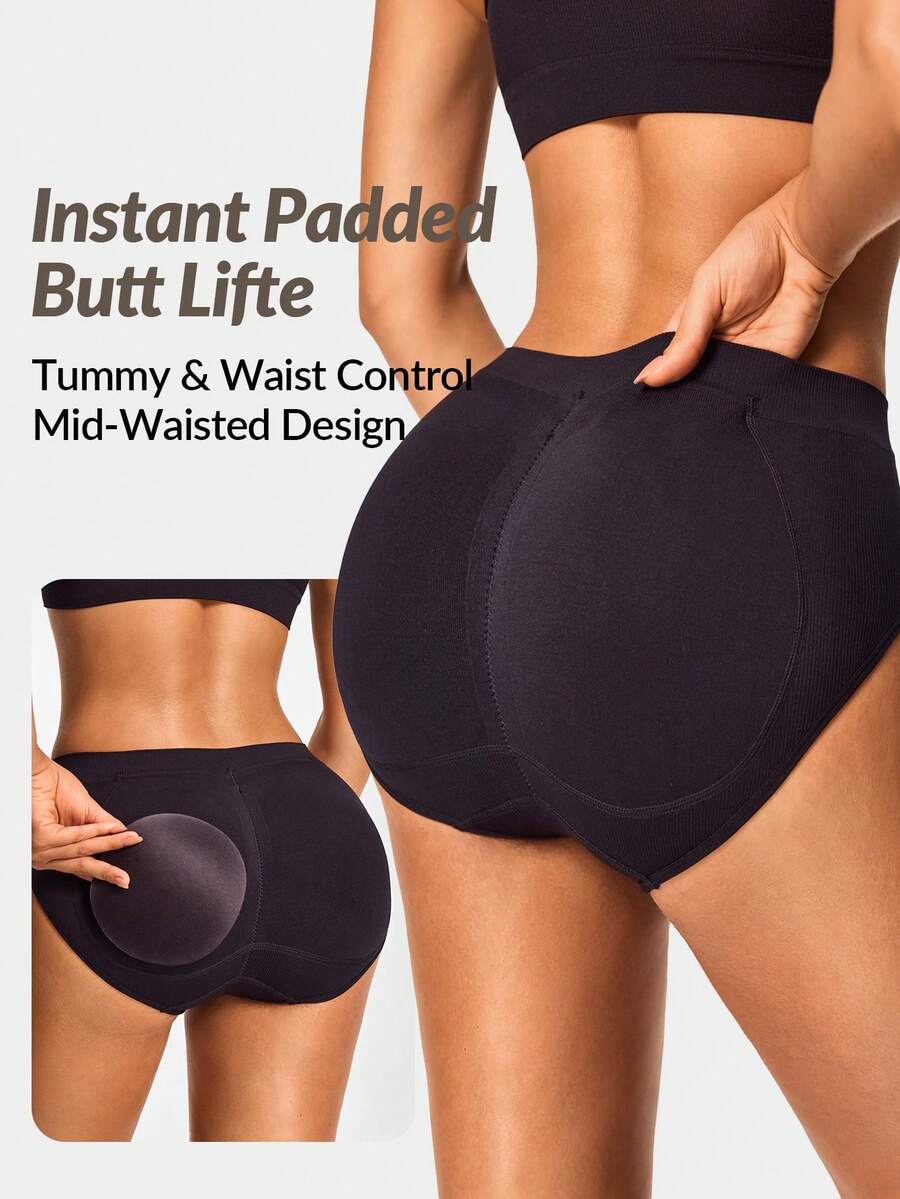 Seamless Mid-Rise Padded Brief - Seamless Underwear Women บทวิจารณ์และราคา