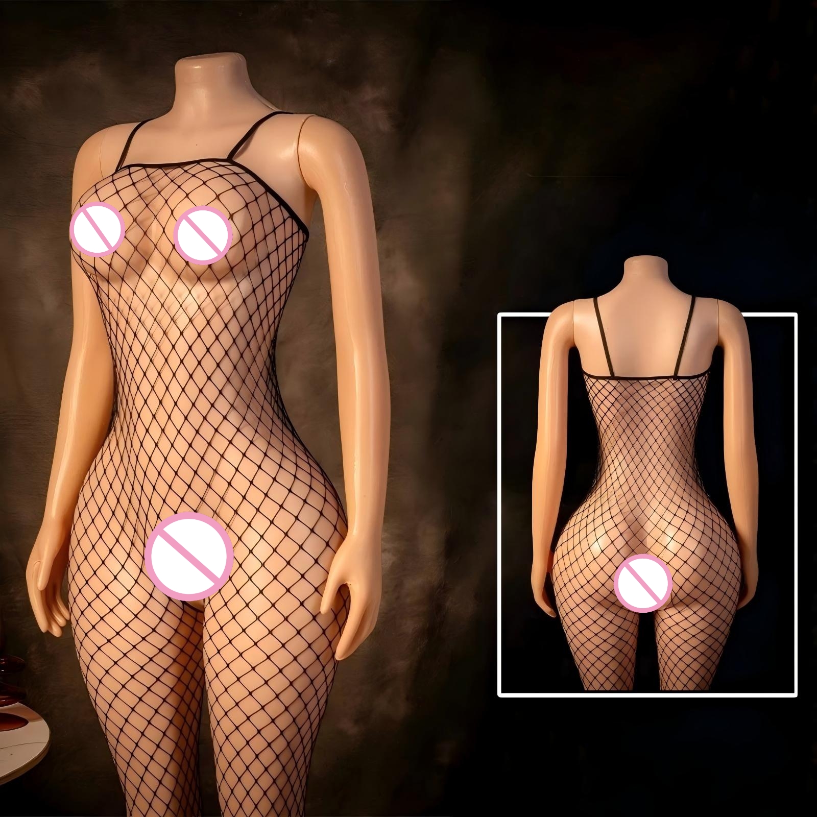 Breast Wrapping Teddies Bodysu - Bodystocking Fishnet บทวิจารณ์และราคา