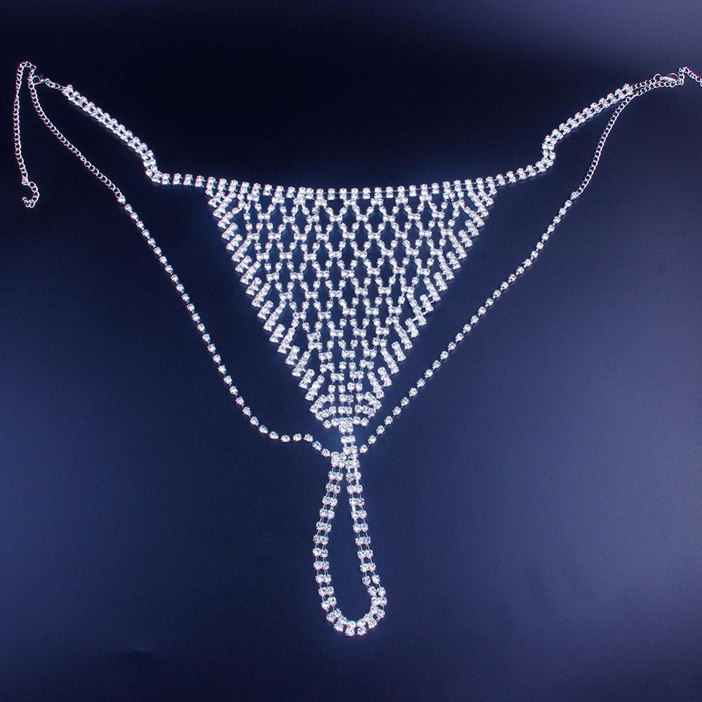 Stonefans Mesh Rhinestone Body - Thong Bikini Women บทวิจารณ์และราคา
