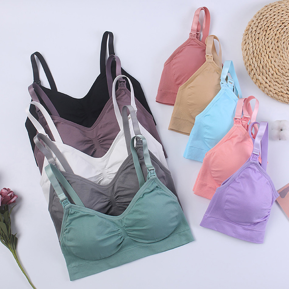 Breathable Maternity Pregnant  - Nursing Bra Sleep บทวิจารณ์และราคา