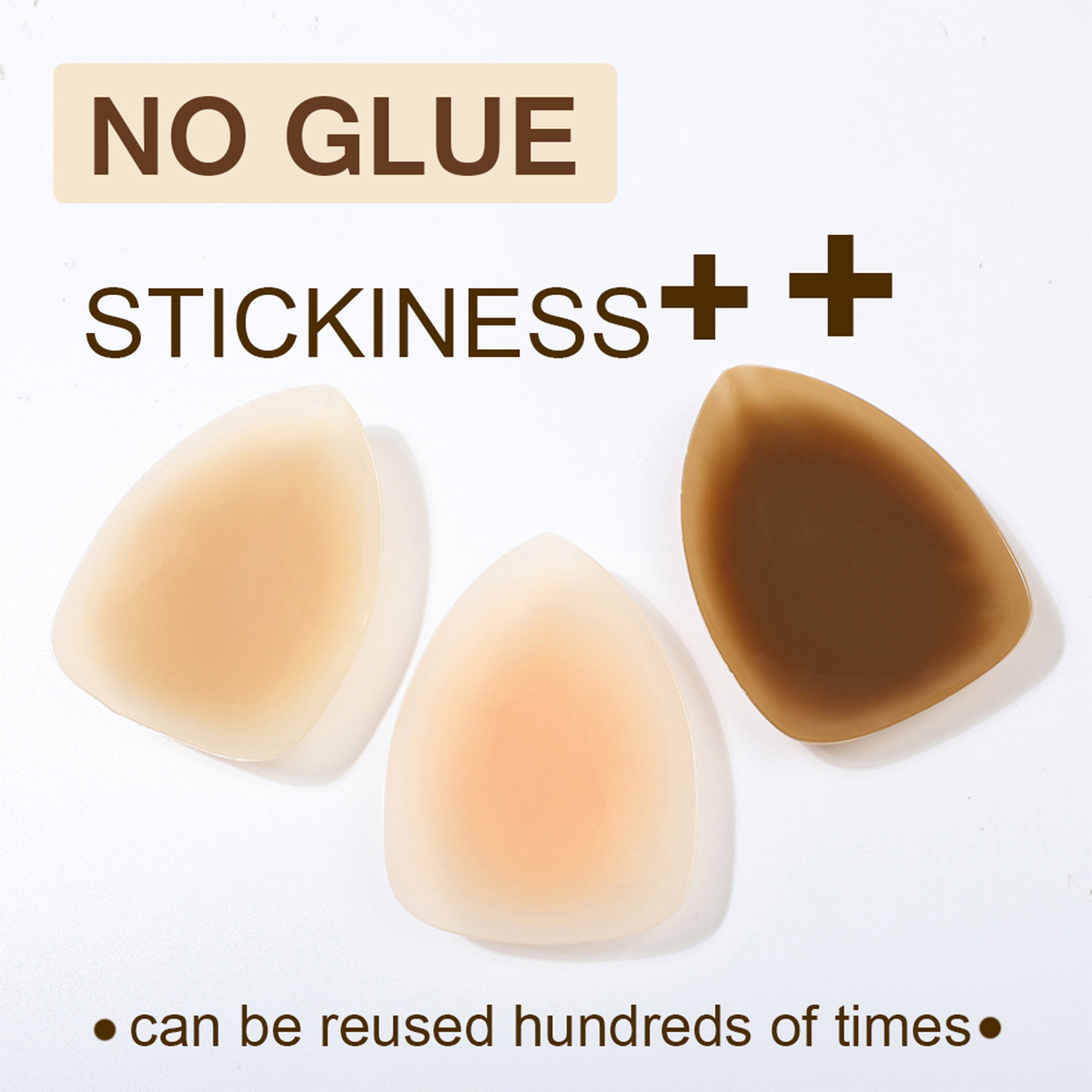 Reusable No Glue Triangle Lift - Nipple Cover Pasties บทวิจารณ์และราคา