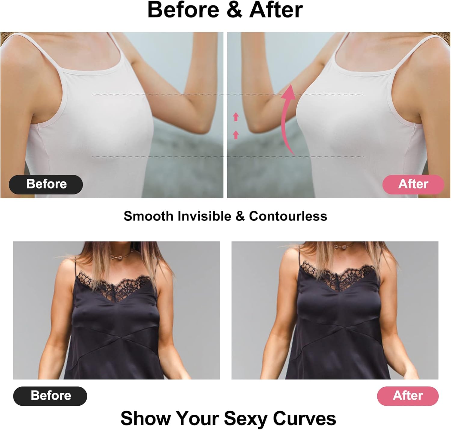 Sticky Bra Push Up Adhesive Br - Silicone Bra Adhesive บทวิจารณ์และราคา