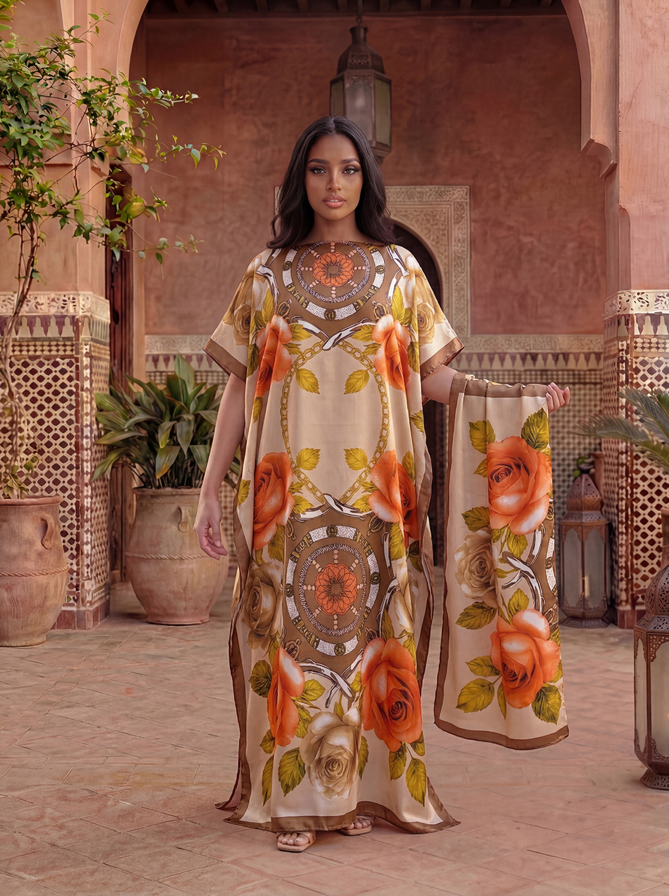 New Style Long Loose Silk Blen - Robe Silk Women บทวิจารณ์และราคา
