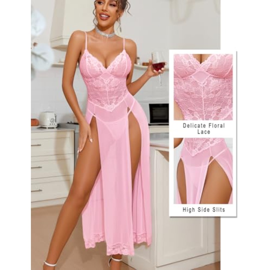 Avidlove Women Lingerie Dress  - Babydoll Chemise Night บทวิจารณ์และราคา