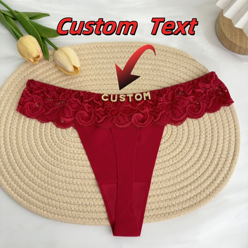 Personalized Custom Thong Name - Thong Bikini Women บทวิจารณ์และราคา
