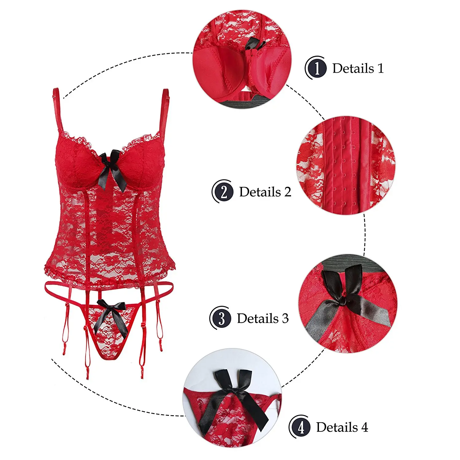 Women Sexy Lingerie Set Babydo - Garter Belt Set บทวิจารณ์และราคา
