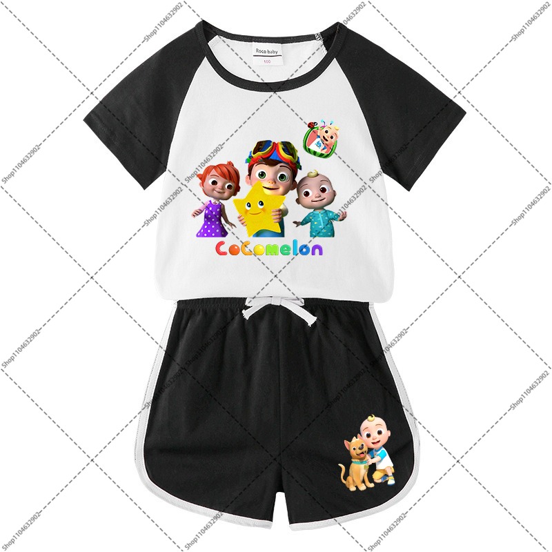 2PCS Cocomelons Kids T-shirts  - Boyshort Underwear บทวิจารณ์และราคา