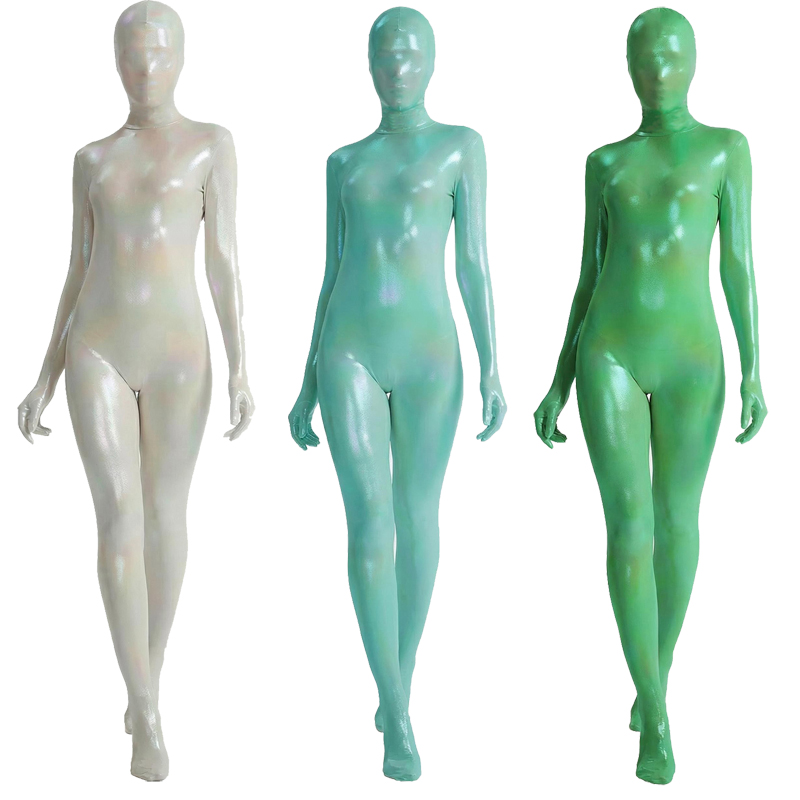 Women Shiny Gradient Zentai Bo - Shapewear Bodysuit Firm บทวิจารณ์และราคา