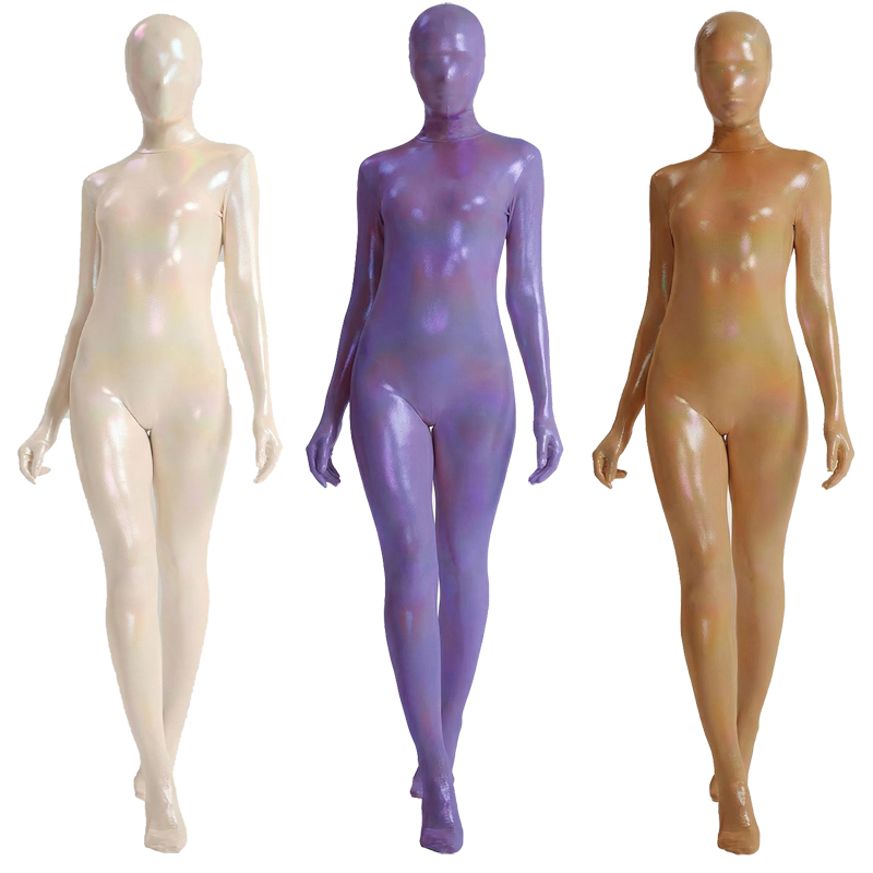 Women Shiny Gradient Zentai Bo - Shapewear Bodysuit Firm บทวิจารณ์และราคา