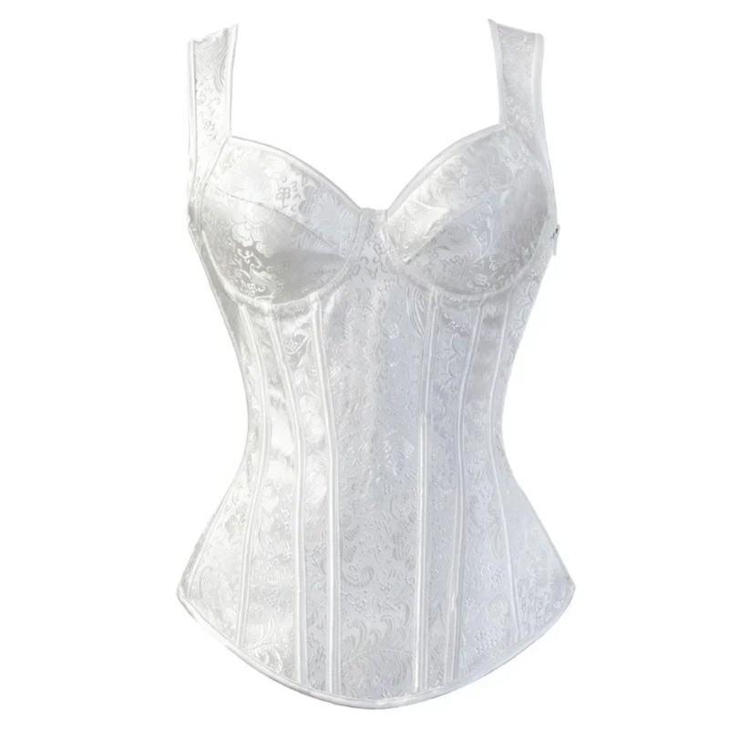 Women Floral Print Corset Top  - Shapewear Bodysuit Firm บทวิจารณ์และราคา