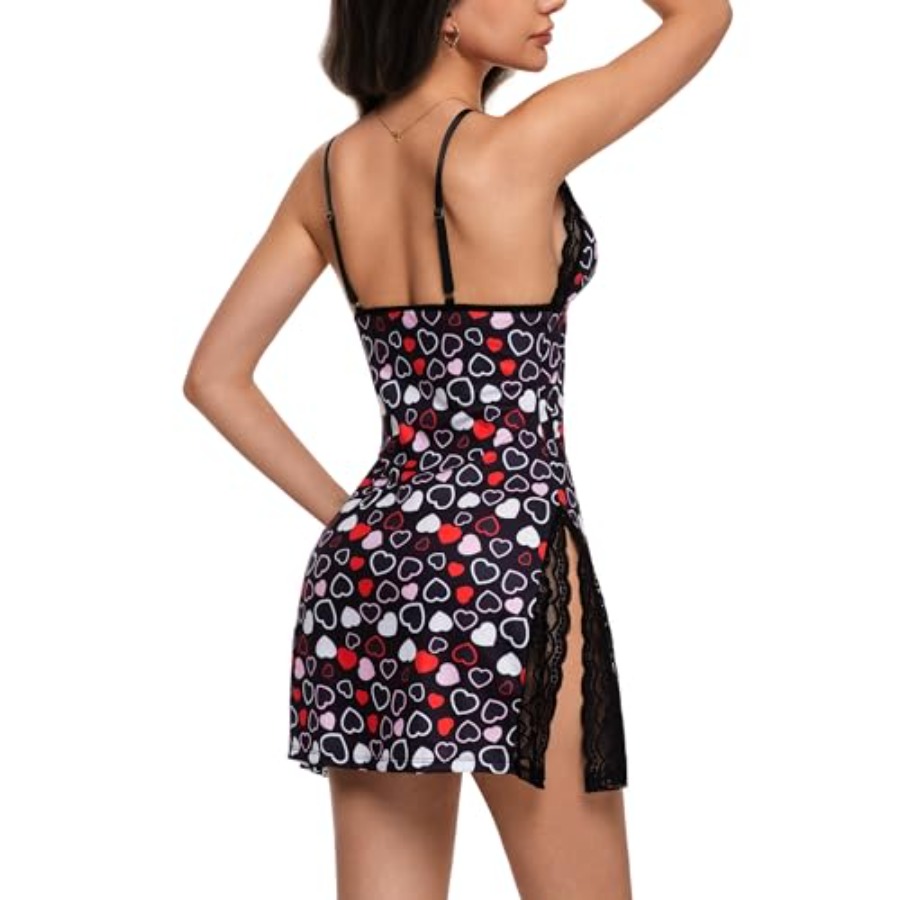 Night Gowns for Women V Neck L - Babydoll Chemise Night บทวิจารณ์และราคา