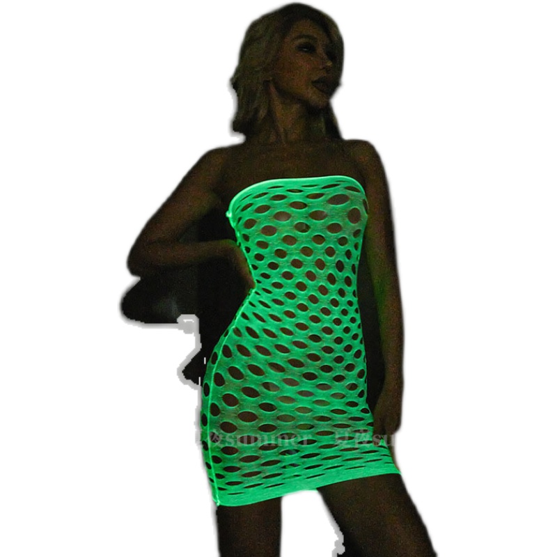 Luminous Glow in The Dark Fish - Bodystocking Fishnet บทวิจารณ์และราคา