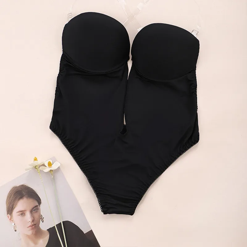 Women Body Shaper Bra Backless - Shapewear Bodysuit Firm บทวิจารณ์และราคา