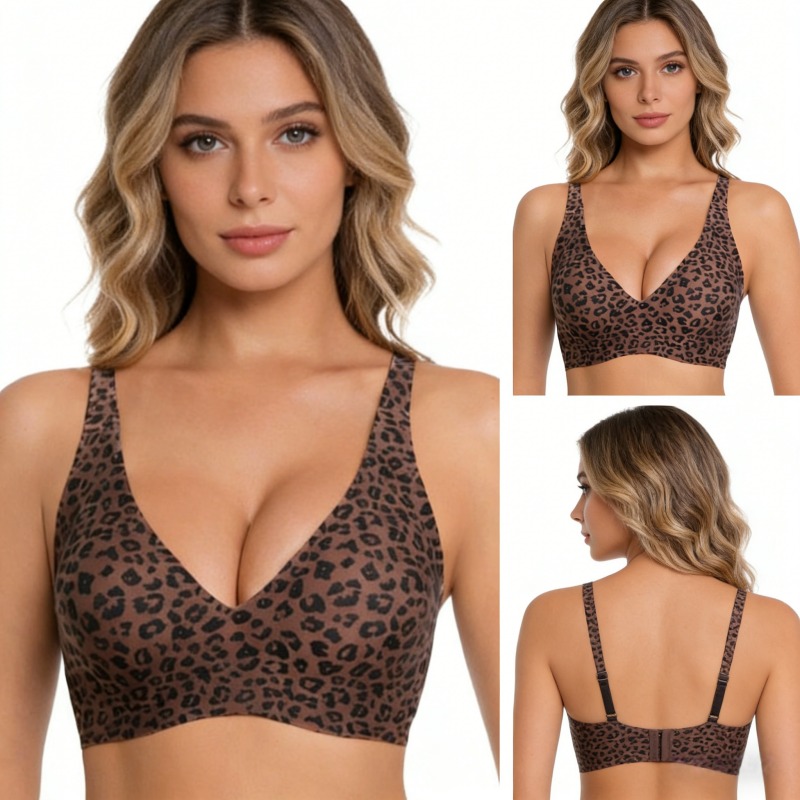 Leopard Print Wireless Jelly S - Seamless Underwear Women บทวิจารณ์และราคา