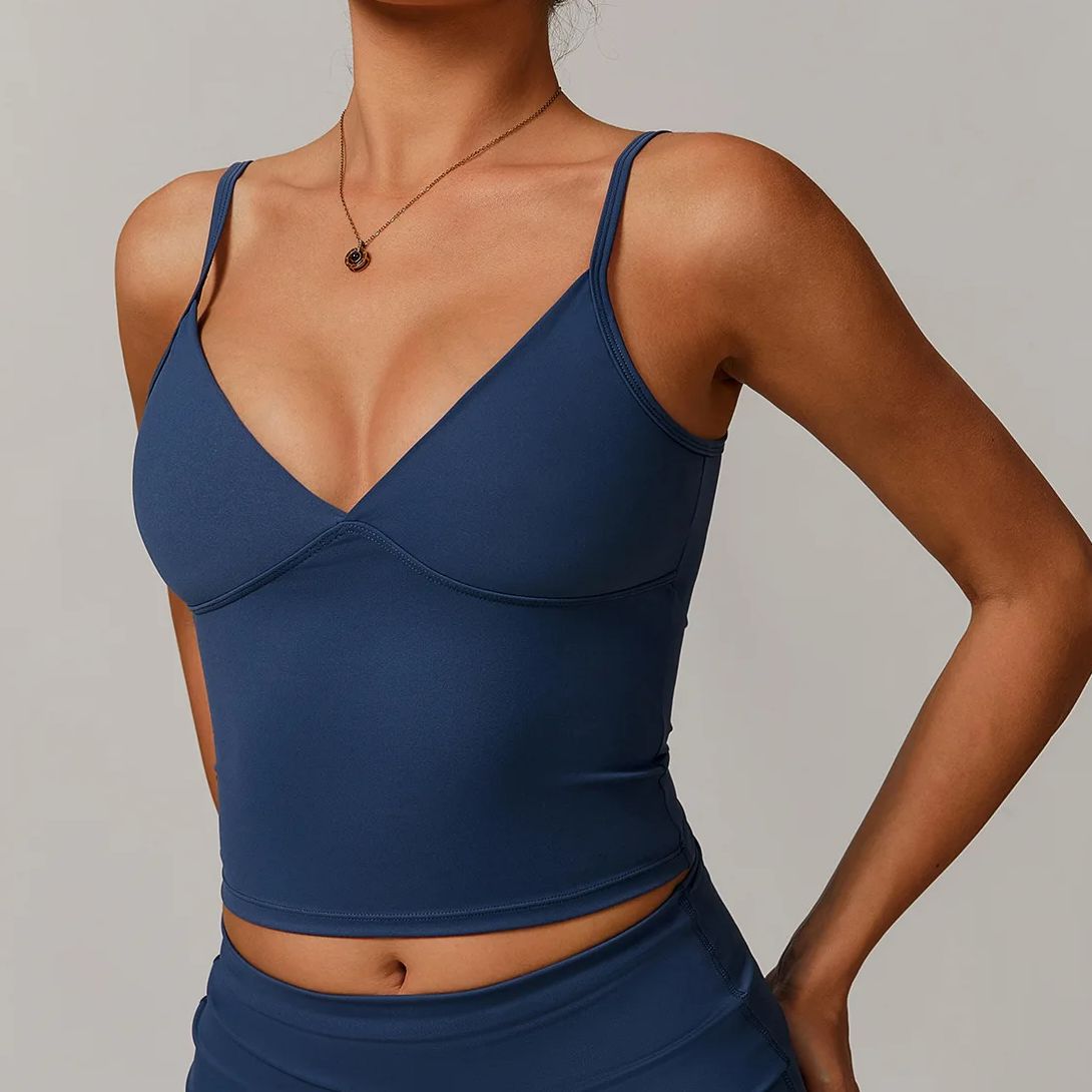 Breathable Sports Bra Fitness  - Sports Bra High Impact บทวิจารณ์และราคา