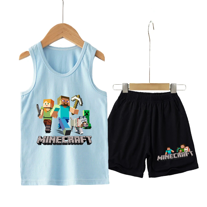 Minecrafted Children Vest+shor - Boyshort Underwear บทวิจารณ์และราคา