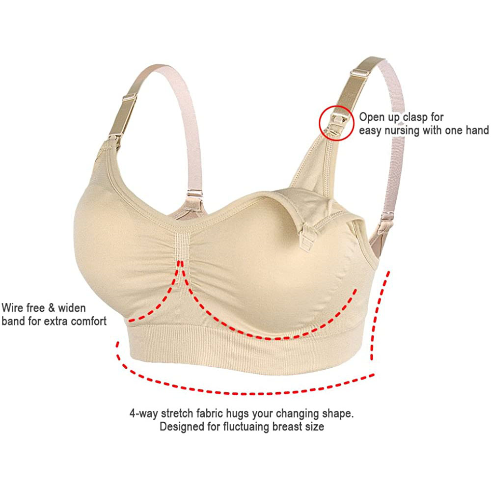 Womens Maternity  Nursing Bra  - Nursing Bra Sleep บทวิจารณ์และราคา