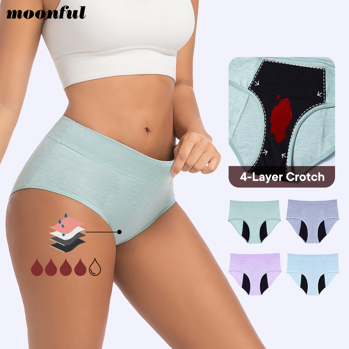 Menstrual Panties Woman Super  - Period Panty Absorbent บทวิจารณ์และราคา