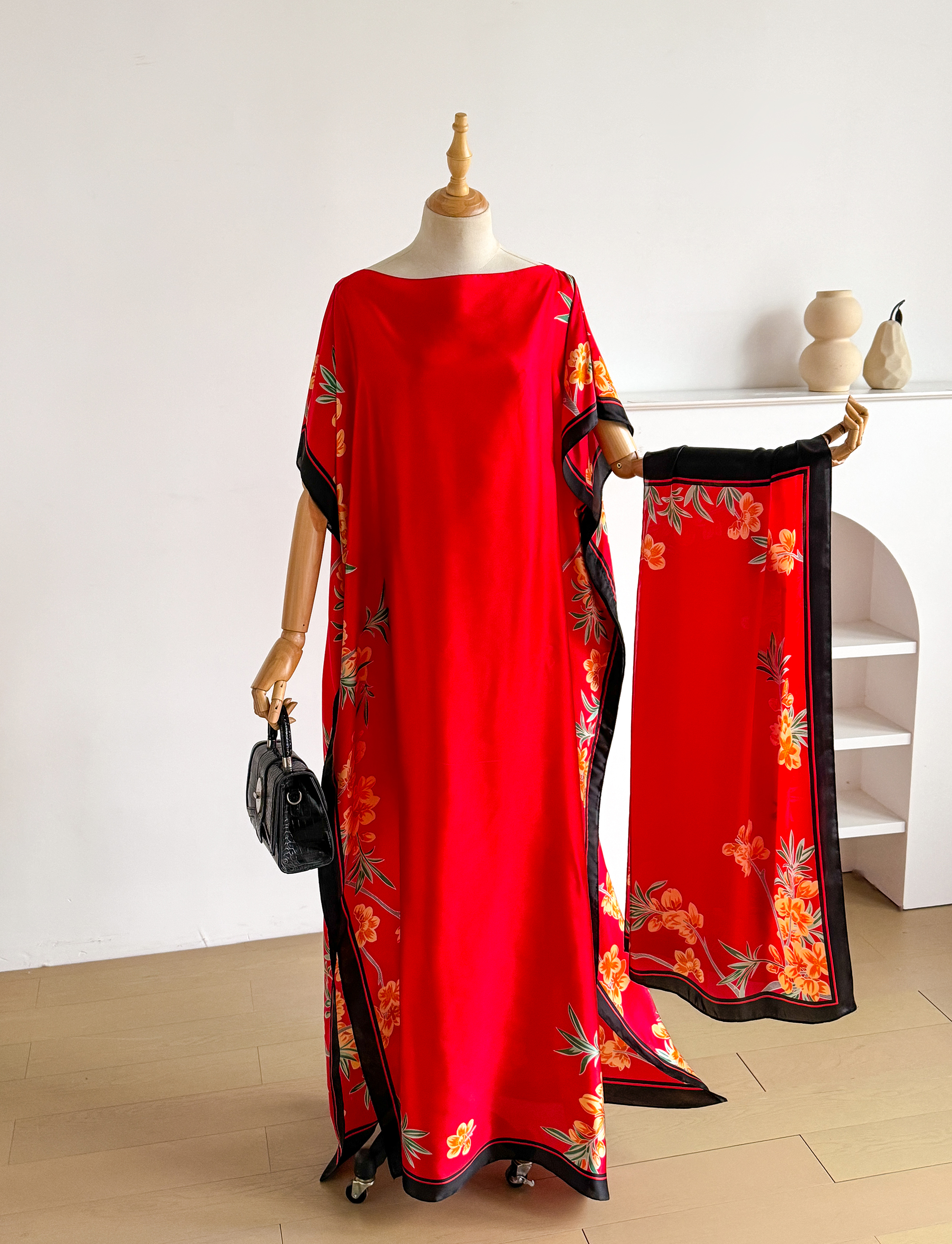 Summer Fashion Oversize Africa - Robe Silk Women บทวิจารณ์และราคา