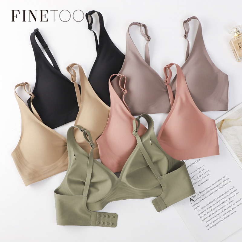 FINETOO Soft Wireless Bra Wome - Bralette Wireless Soft บทวิจารณ์และราคา
