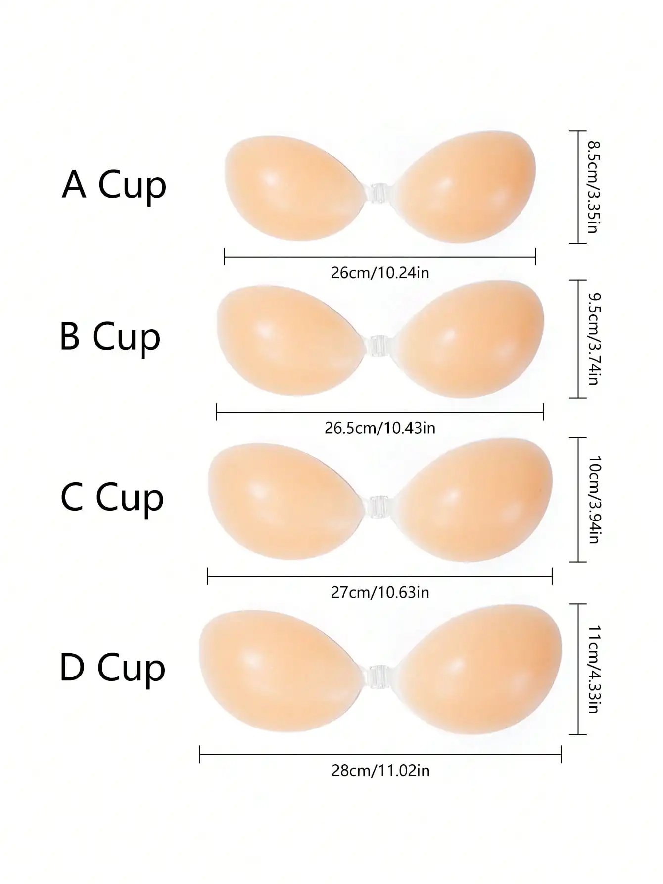 1pc Women's Silicone Sticky Br - Strapless Bra Backless บทวิจารณ์และราคา