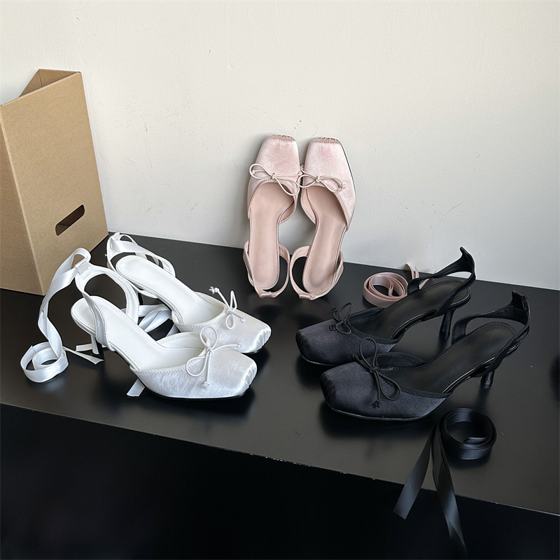 Eilyken Street Style Thin Heel - Slip Dress Satin บทวิจารณ์และราคา