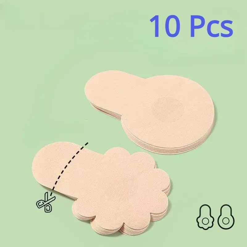 10pcs Women's Invisible Breast - Nipple Cover Pasties บทวิจารณ์และราคา
