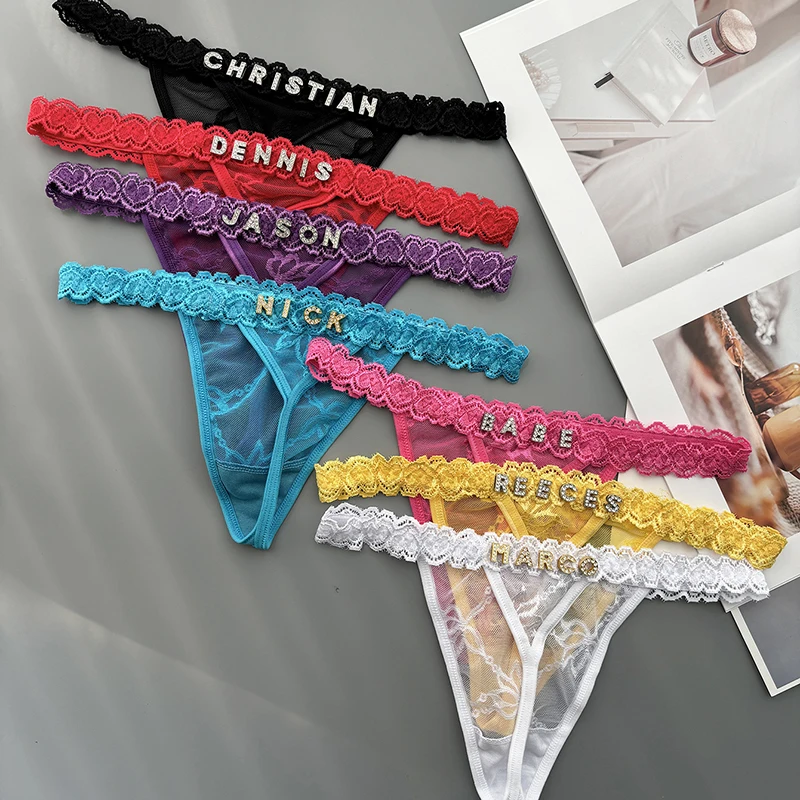 Personality Custom Thong Name  - Thong Bikini Women บทวิจารณ์และราคา