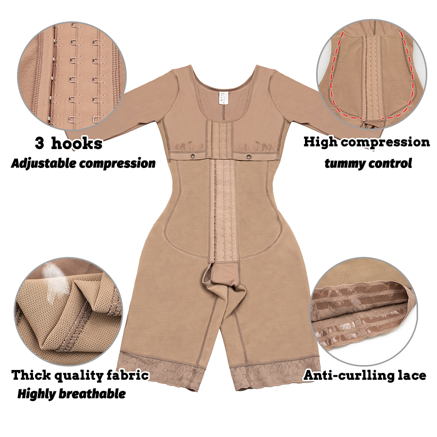 Full Body Colombian Girdles Sh - Shapewear Bodysuit Firm บทวิจารณ์และราคา