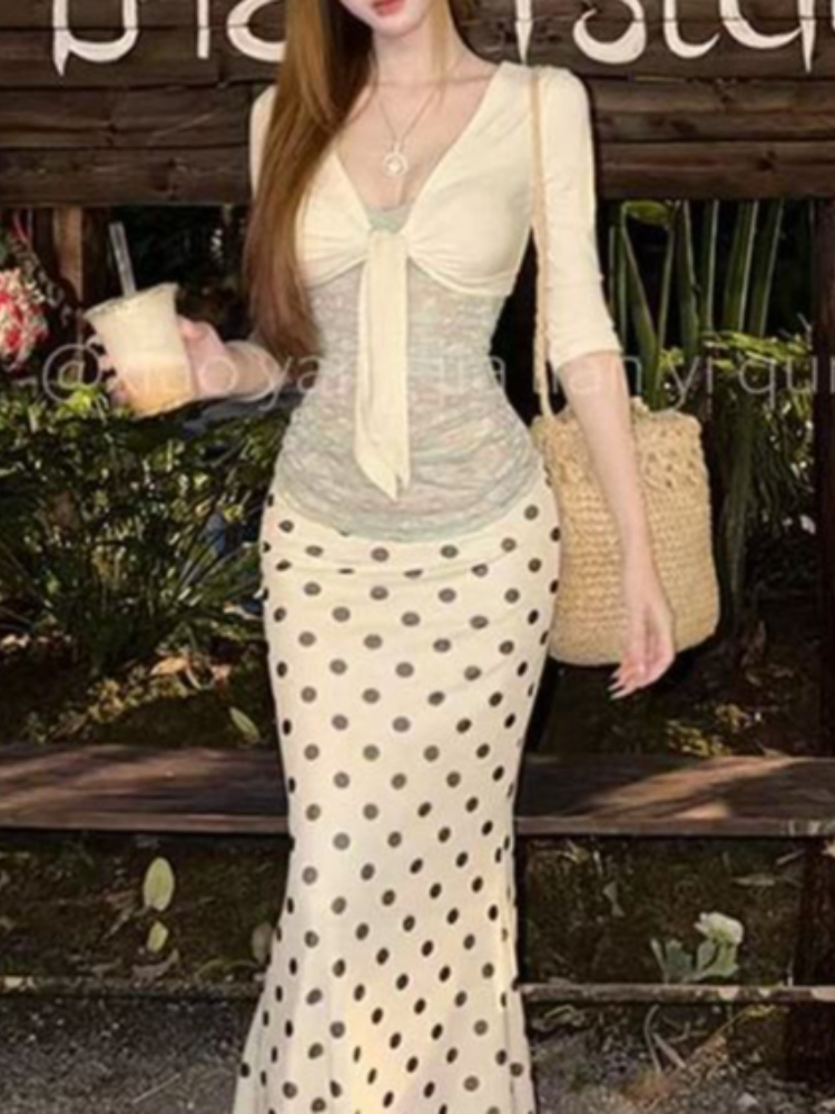 Japanese Vintage 3-piece Set W - Cami Top Lace บทวิจารณ์และราคา
