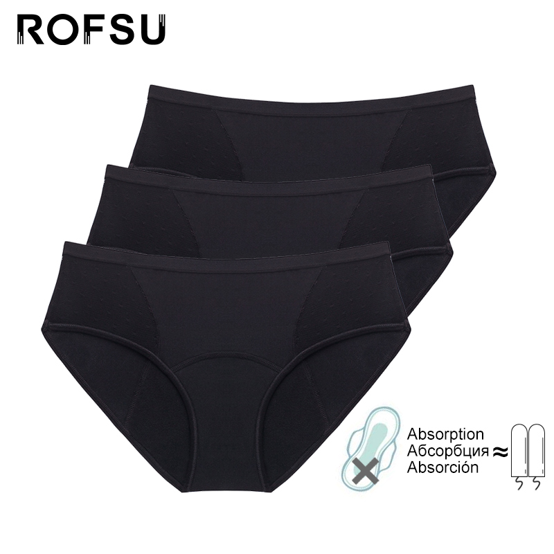 3 pcs/lot Cotton Menstrual Pan - Period Panty Absorbent บทวิจารณ์และราคา