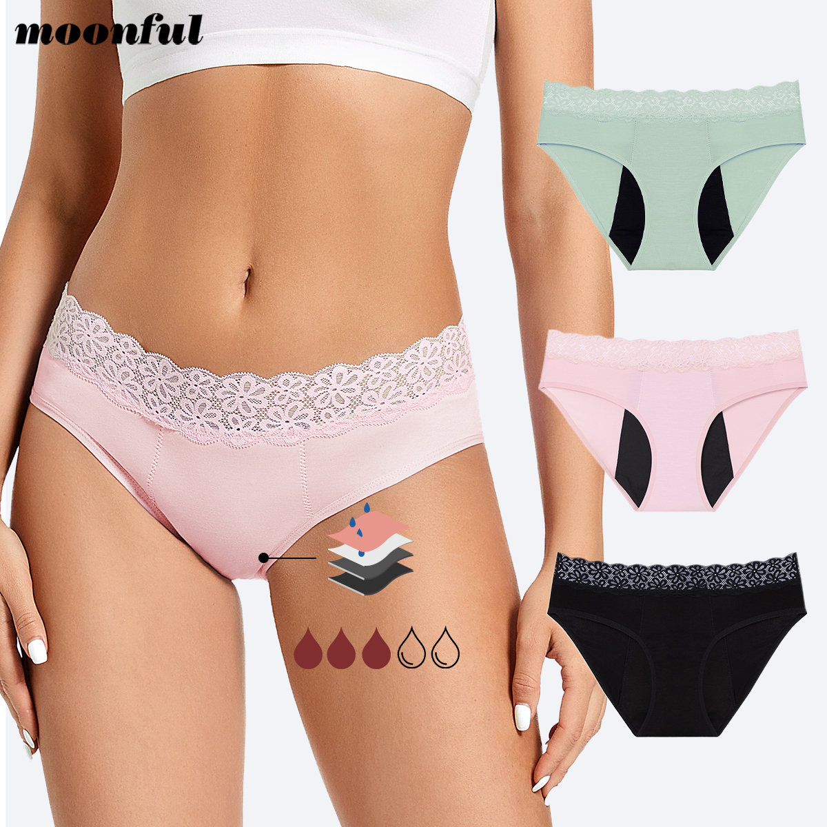 Menstrual Cycle Absorbent Unde - Period Panty Absorbent บทวิจารณ์และราคา