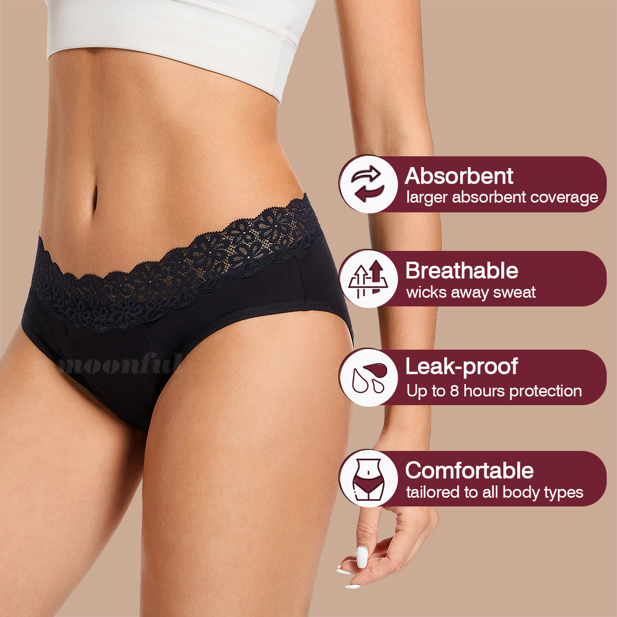 Menstrual Cycle Absorbent Unde - Period Panty Absorbent บทวิจารณ์และราคา