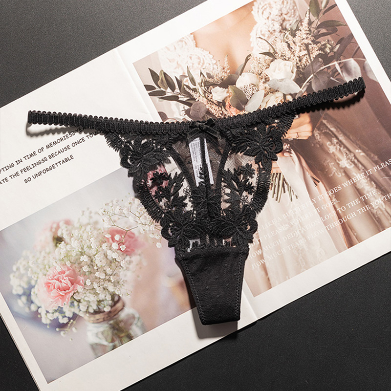 Lace Panties Sexy Thong Women  - Seamless Underwear Women บทวิจารณ์และราคา