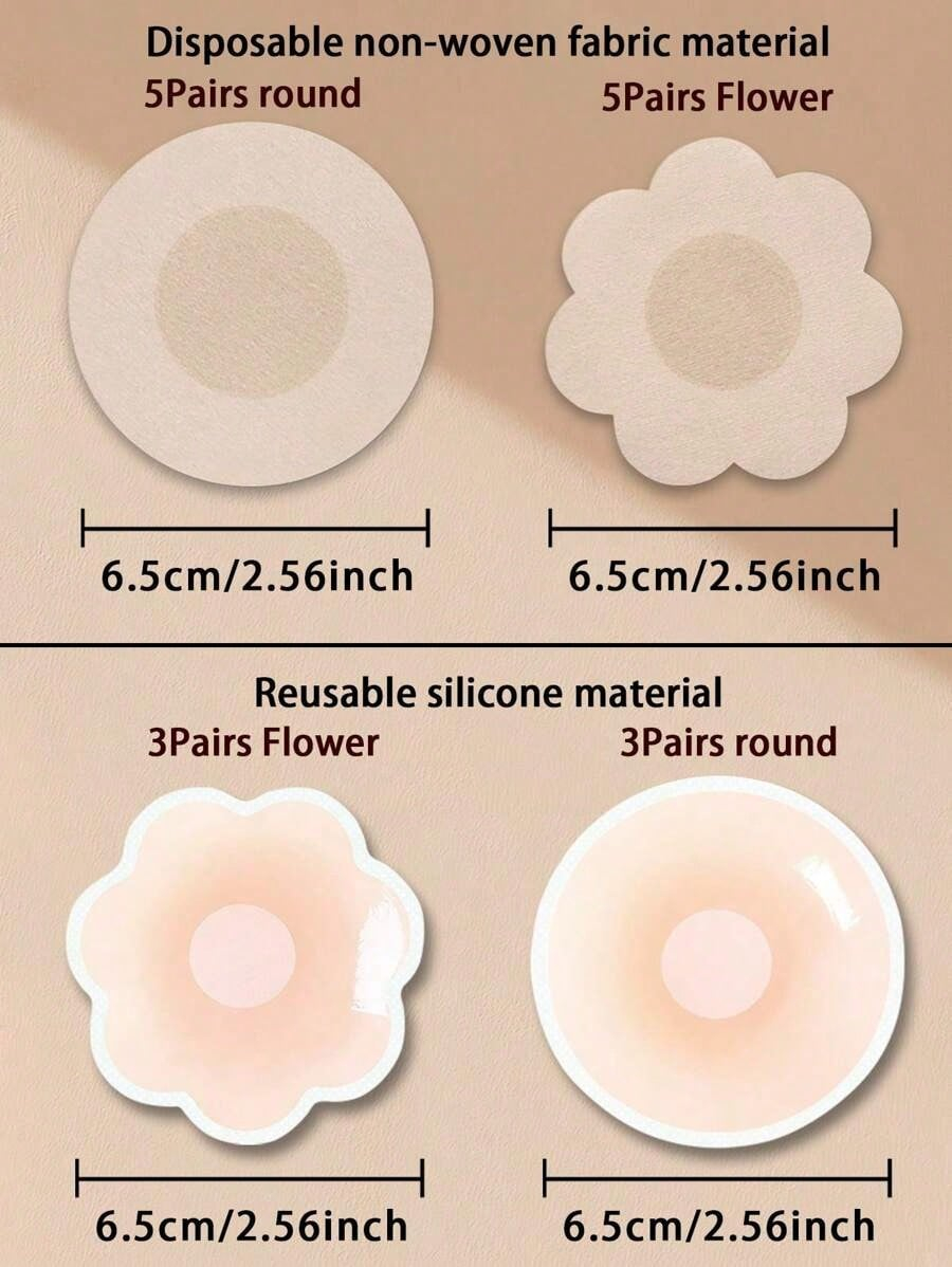 2Pcs Of Packaged Breast Sticke - Silicone Bra Adhesive บทวิจารณ์และราคา