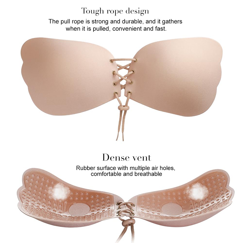 1/2 Pairs Women Summer Backles - Strapless Bra Backless บทวิจารณ์และราคา
