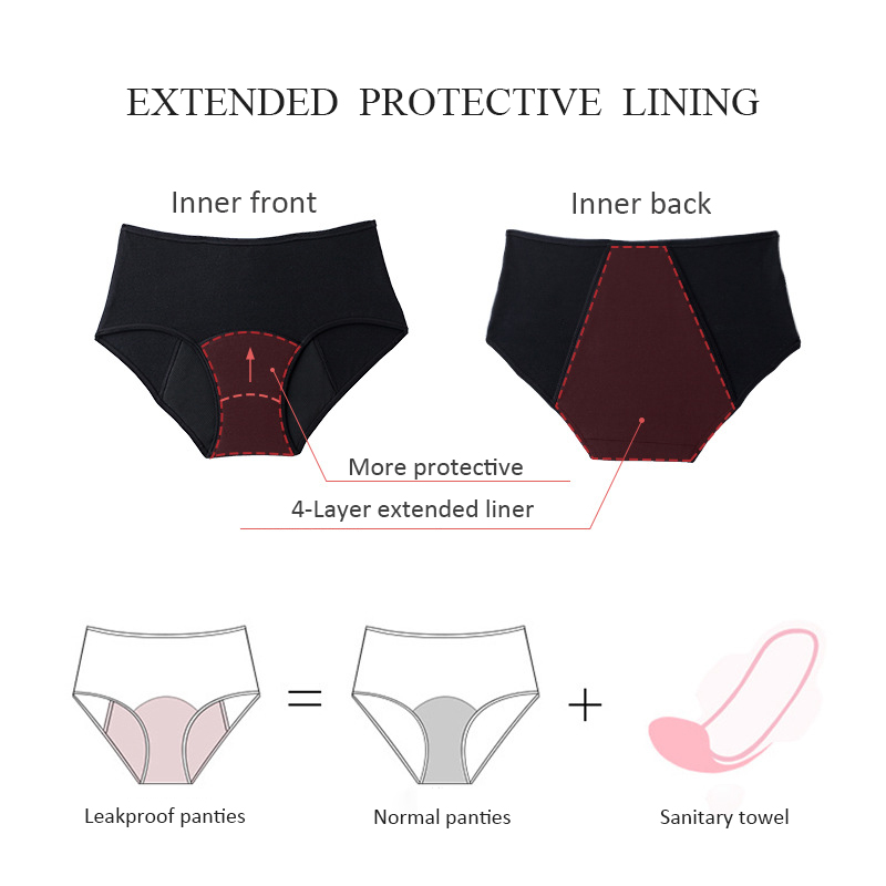 Heavy Flow Menstrual Panties 4 - Period Panty Absorbent บทวิจารณ์และราคา