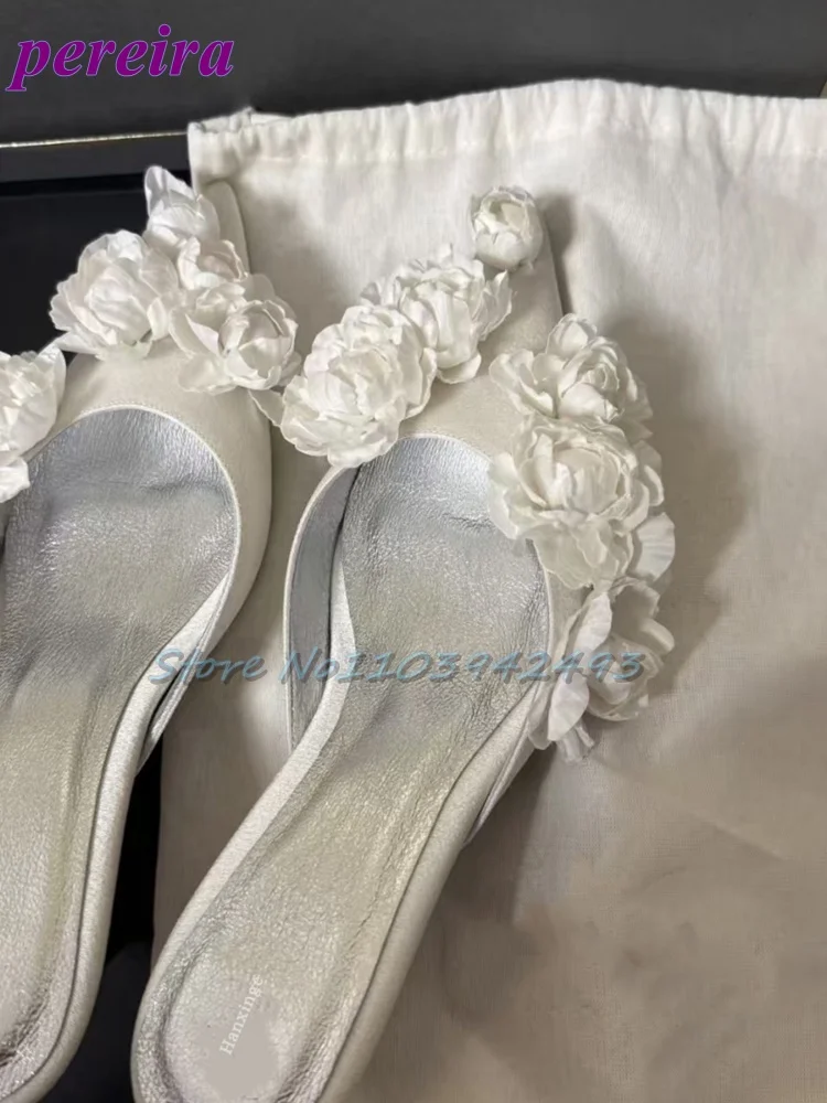 Multi Flower Wedding Sandals S - Slip Dress Satin บทวิจารณ์และราคา