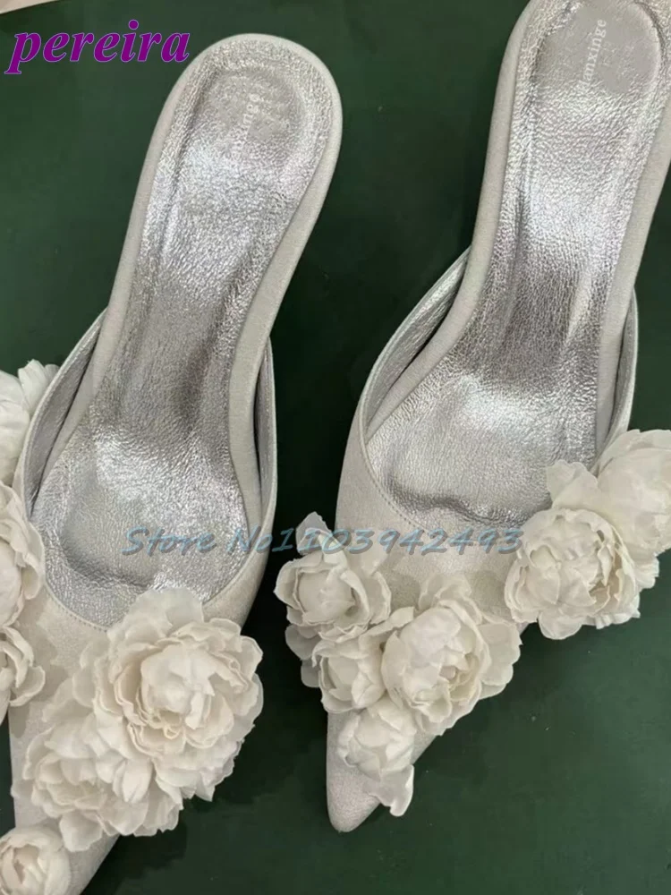 Multi Flower Wedding Sandals S - Slip Dress Satin บทวิจารณ์และราคา