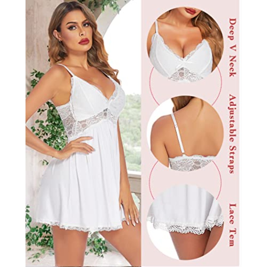 Avidlove Women Chemise Night G - Babydoll Chemise Night บทวิจารณ์และราคา