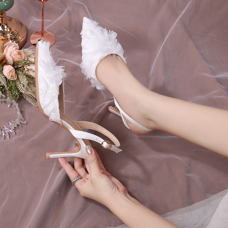 Fashion Satin Lace Petals Whit - Slip Dress Satin บทวิจารณ์และราคา