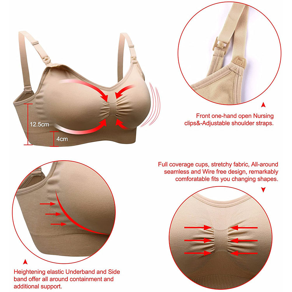 Wirefree Nursing Clothing Cott - Nursing Bra Sleep บทวิจารณ์และราคา