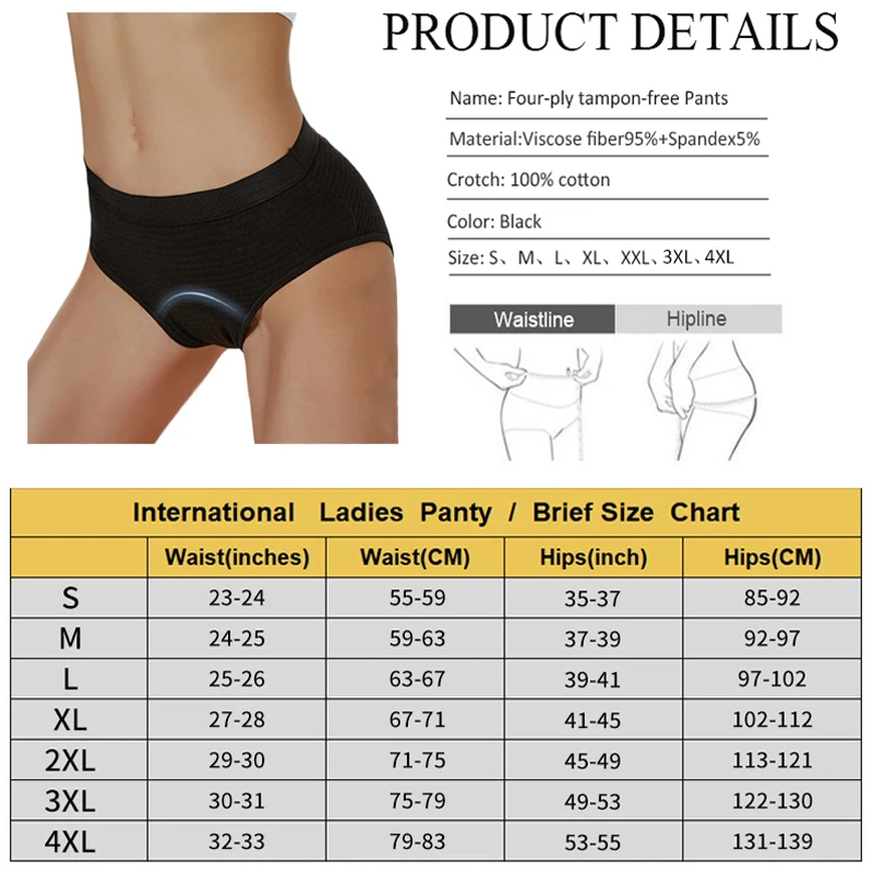 2Pc Heavy Flow Pure Cotton Men - Period Panty Absorbent บทวิจารณ์และราคา