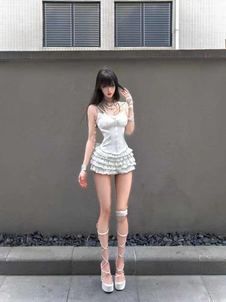 Coquette Lace Corset 2 Piece S - Cami Top Lace บทวิจารณ์และราคา