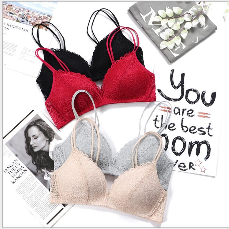 Women Bralette French Style La - Bralette Wireless Soft บทวิจารณ์และราคา