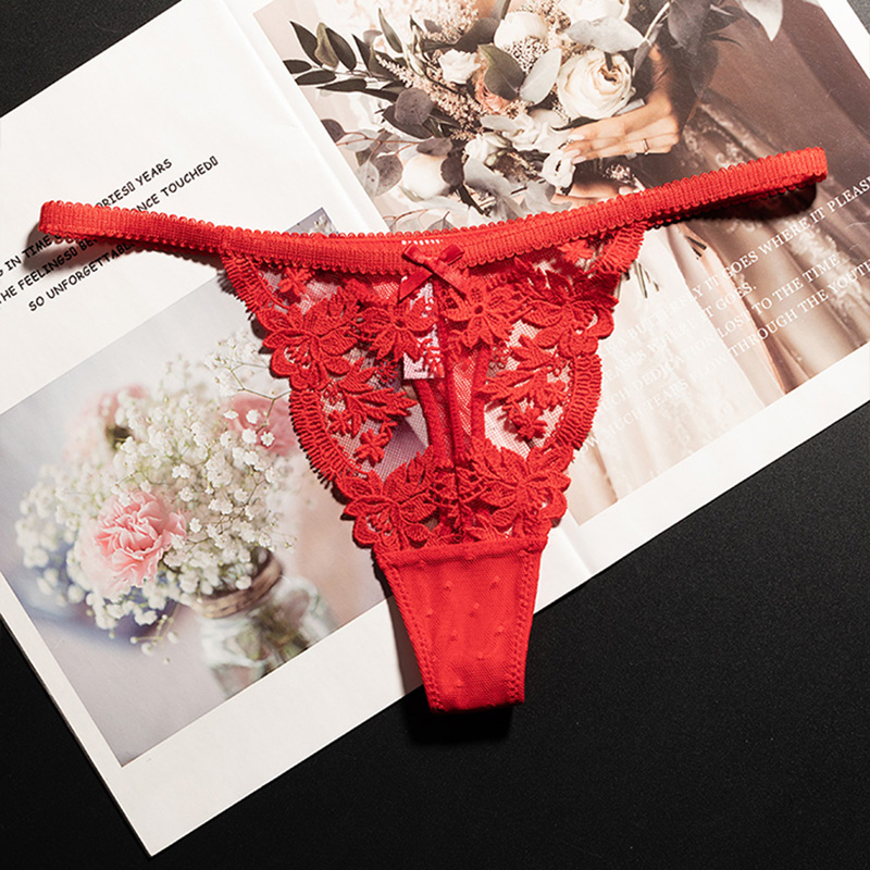 Lace Panties Sexy Thong Women  - Seamless Underwear Women บทวิจารณ์และราคา