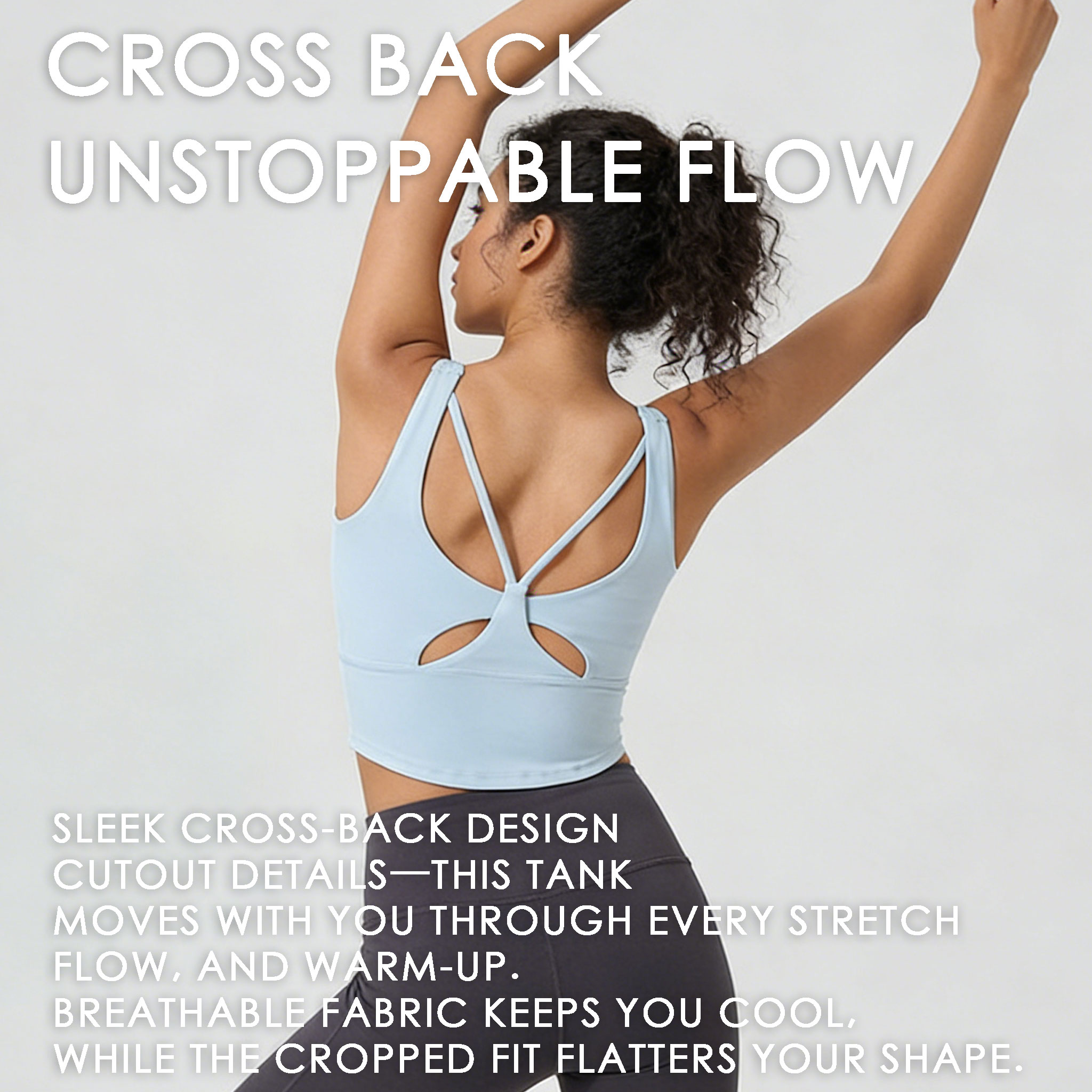 Women's Fixed Cup Yoga Sports  - Sports Bra High Impact บทวิจารณ์และราคา