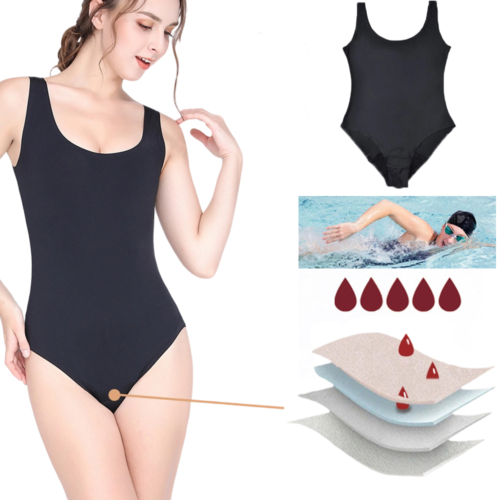 Menstrual Swimsuit Women 4 Lay - Period Panty Absorbent บทวิจารณ์และราคา